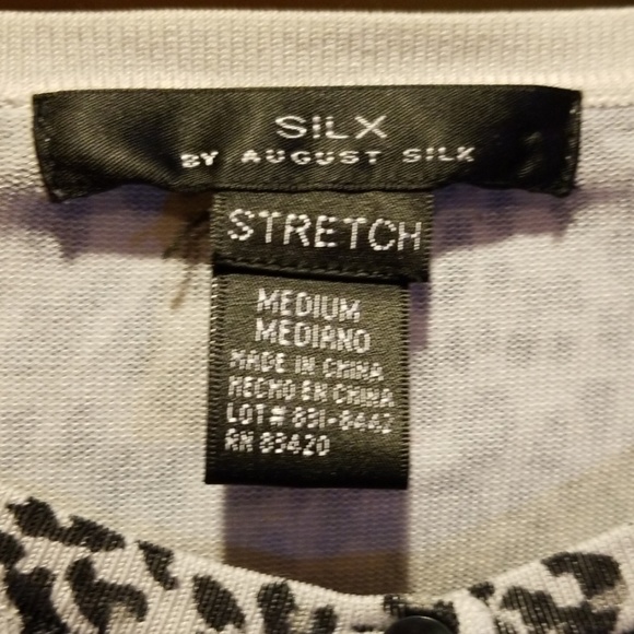 Silk by August Silk M Leopard  Sweater B75 - Picture 3 of 6